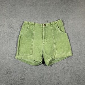 Chubbies Green Corduroy High-waisted Shorts Womens Size Small #2067